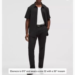 Men’s lululemon ABC Slim-Fit Trouser 34W 32L
Warpstreme pants in black